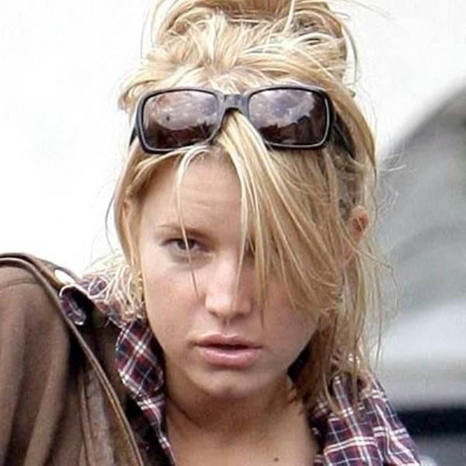 Jessica Simpson sin maquillaje
