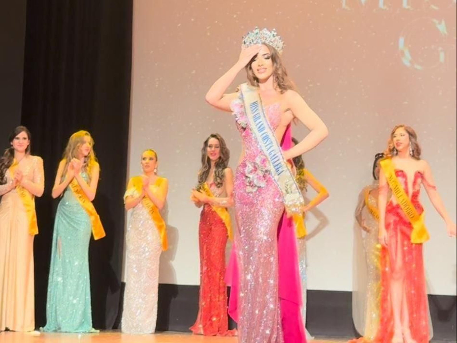 Laura, durante o certame