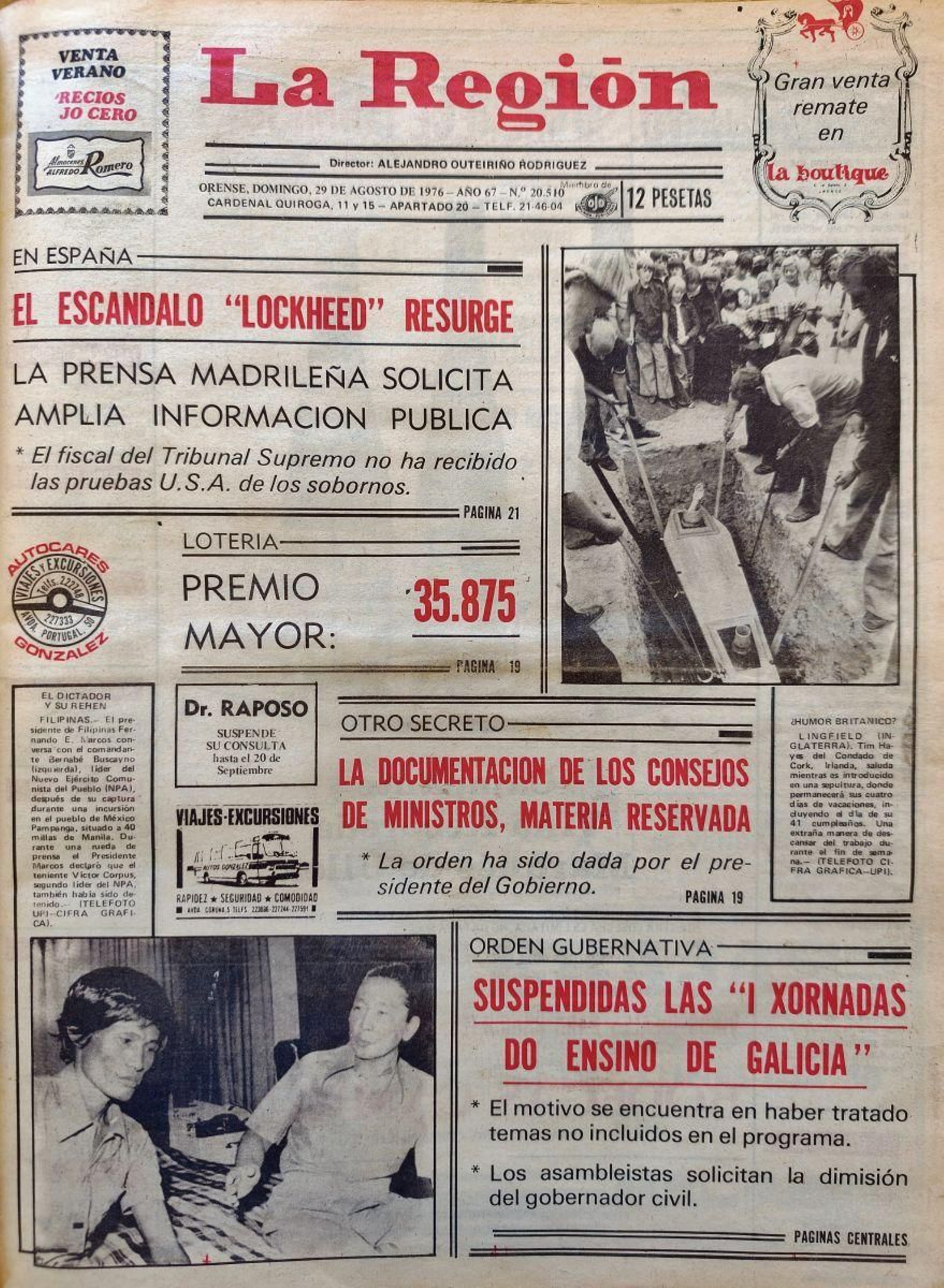 La primera 29 de agosto 1976.