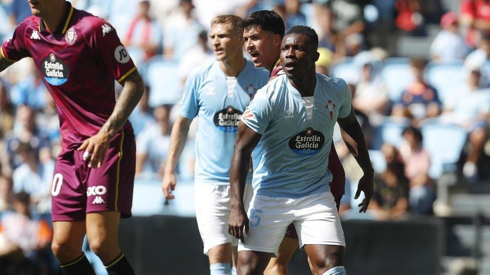 Aidoo, ante el Valladolid.