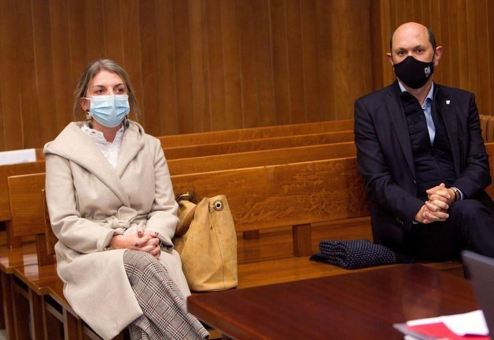 Piñeiro y Louzán, durante el juicio que se celebró en el mes de noviembre en Pontevedra.