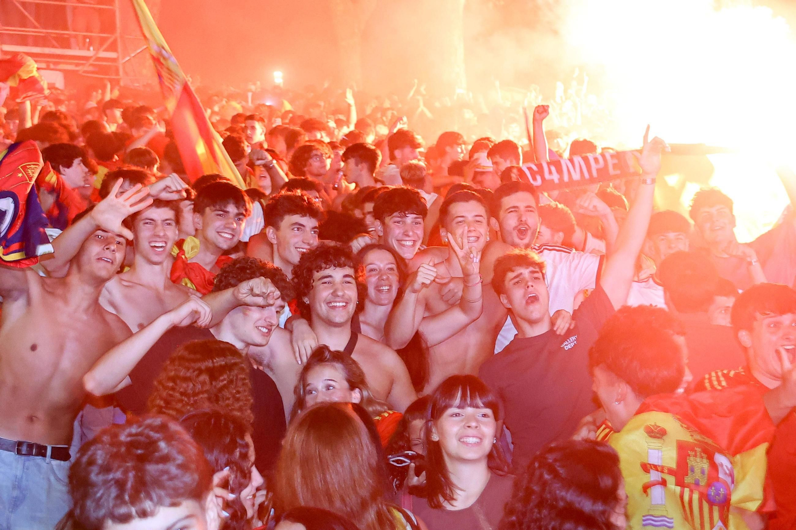 Galería | Vigo celebra la victoria de España en el Mundial 2026