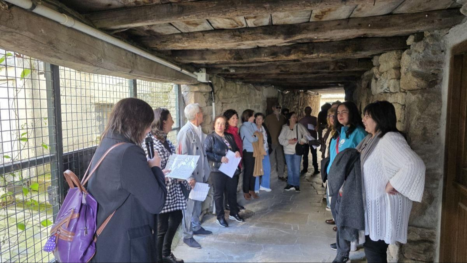 Una de las paradas del roteiro poético.