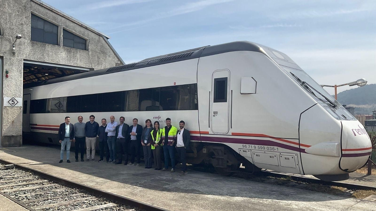 la Base de Mantenimiento de Renfe en Ourense