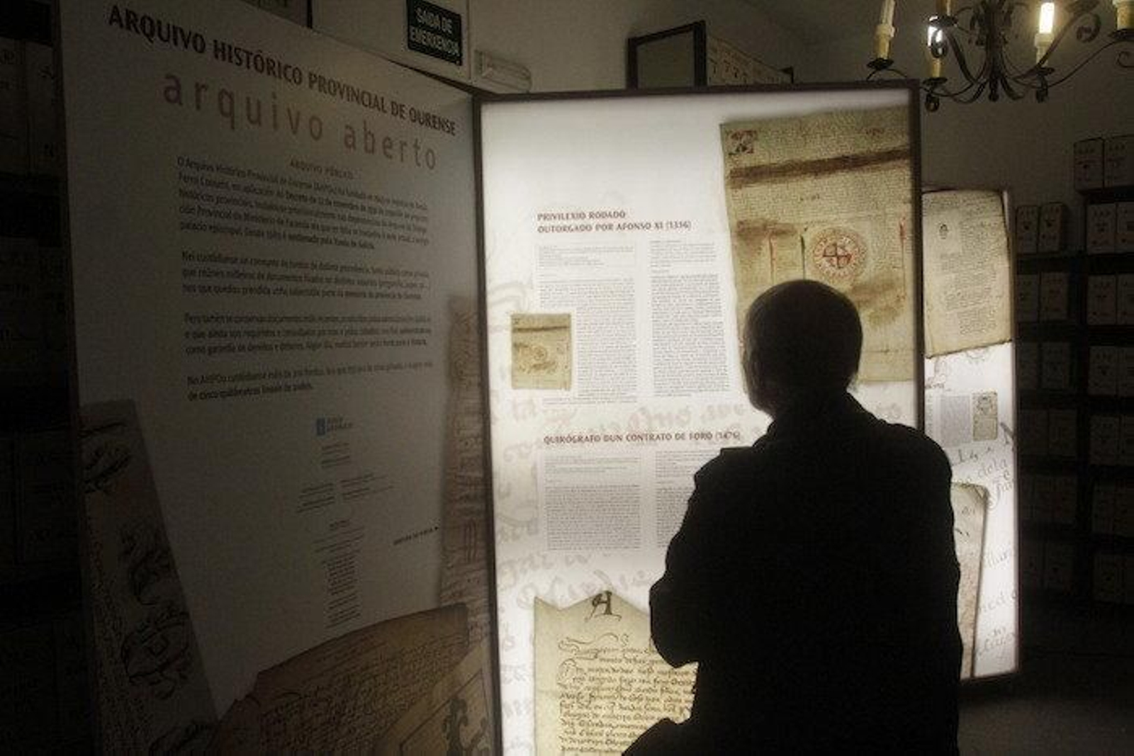 Exposición del Archivo Histórico sobre Feijoo, en 2014, que originó la investigación de Rodrigo Olay. (FOTO: MIGUEL ANGEL)