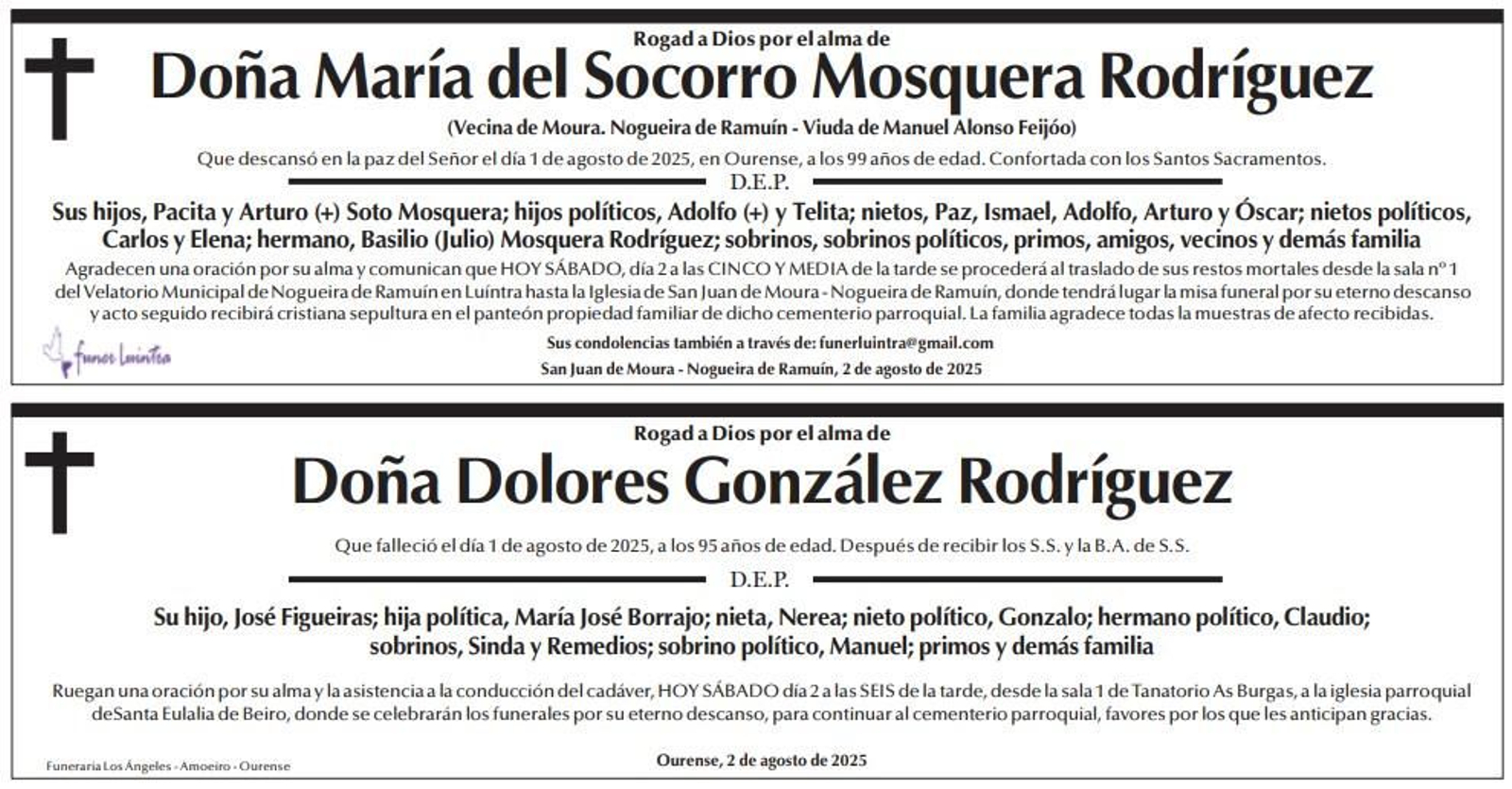 Las despedidas de este sáado / La Región