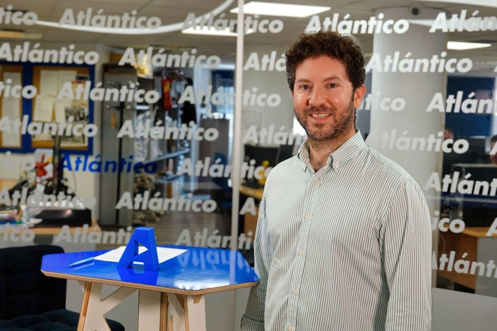 Gonzalo Martínez Nogueira, en el set de Atlántico.