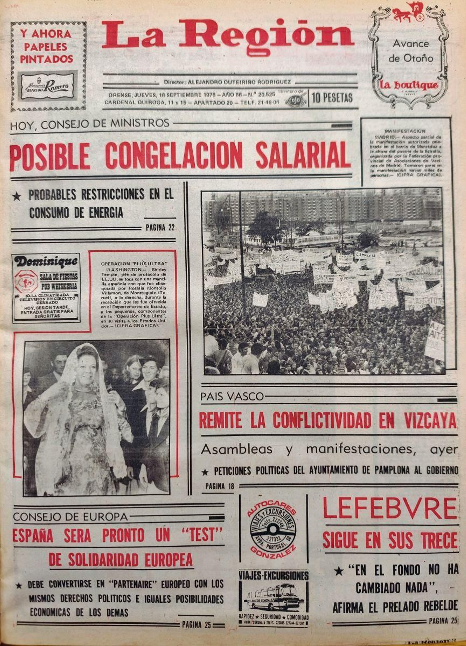 Primera página de 1976