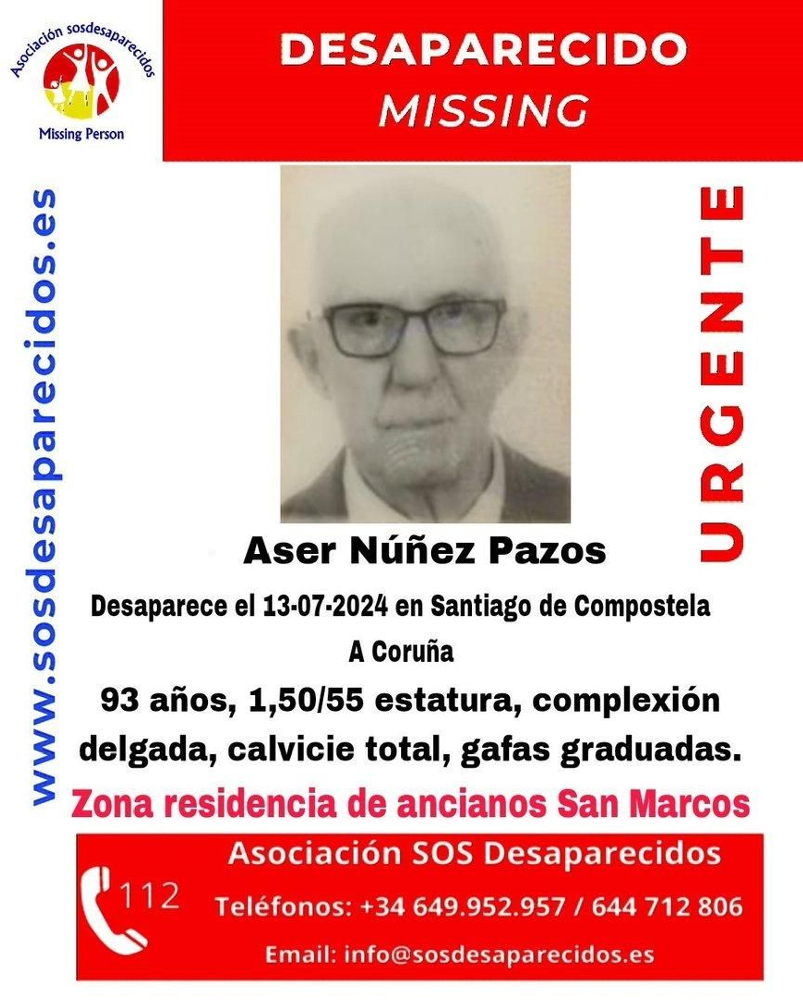 Búsueda de Aser Núñez, desaparecido en Santiago