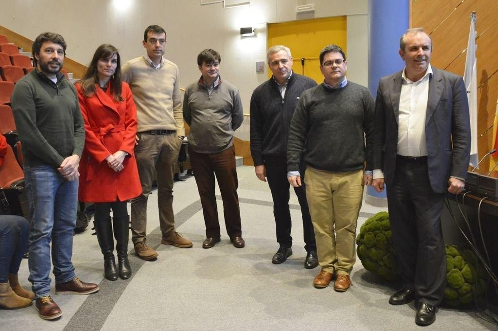 Representantes de las entidades implicadas en el momento de la presentación.