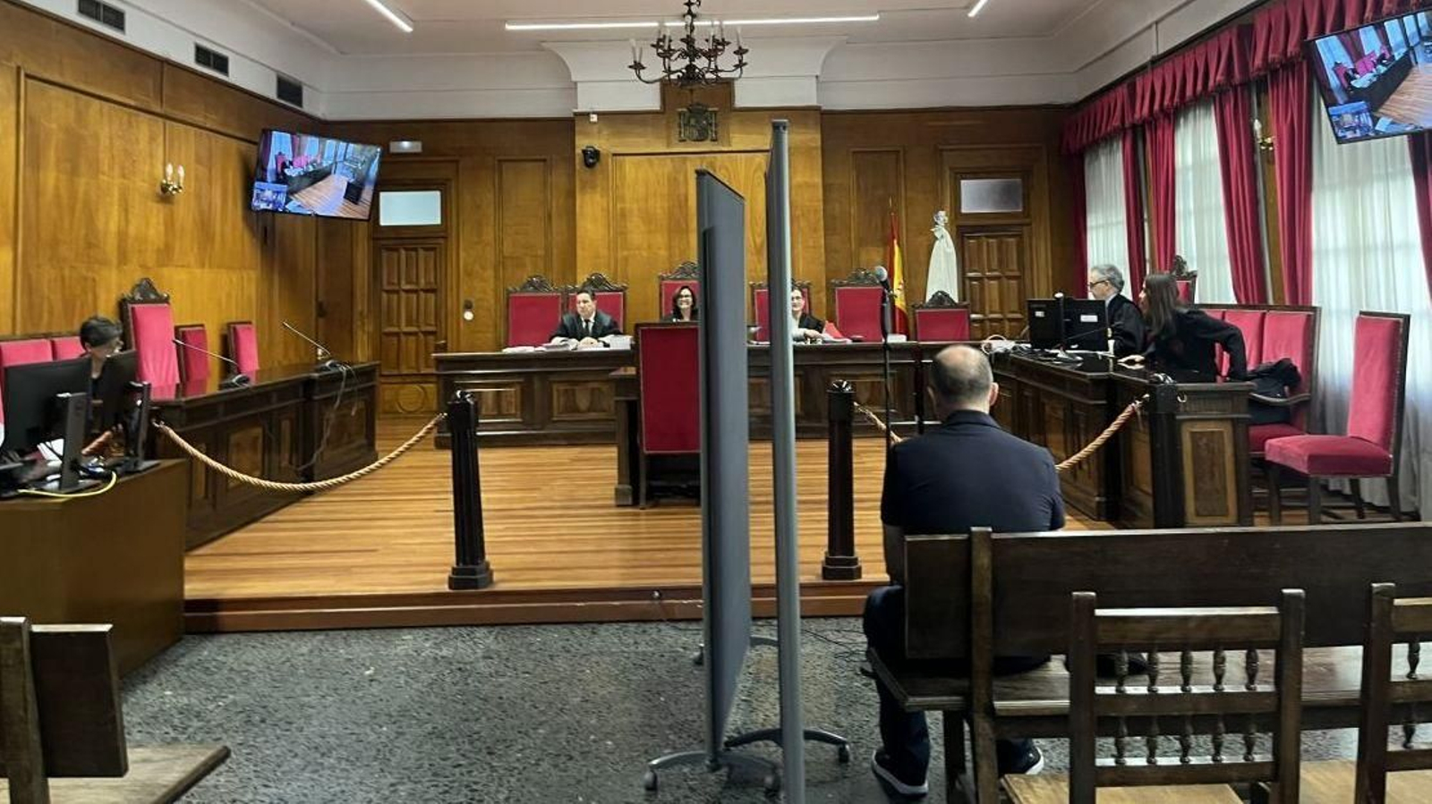 Benito P.L., ayer en el juicio celebrado en la Audiencia.