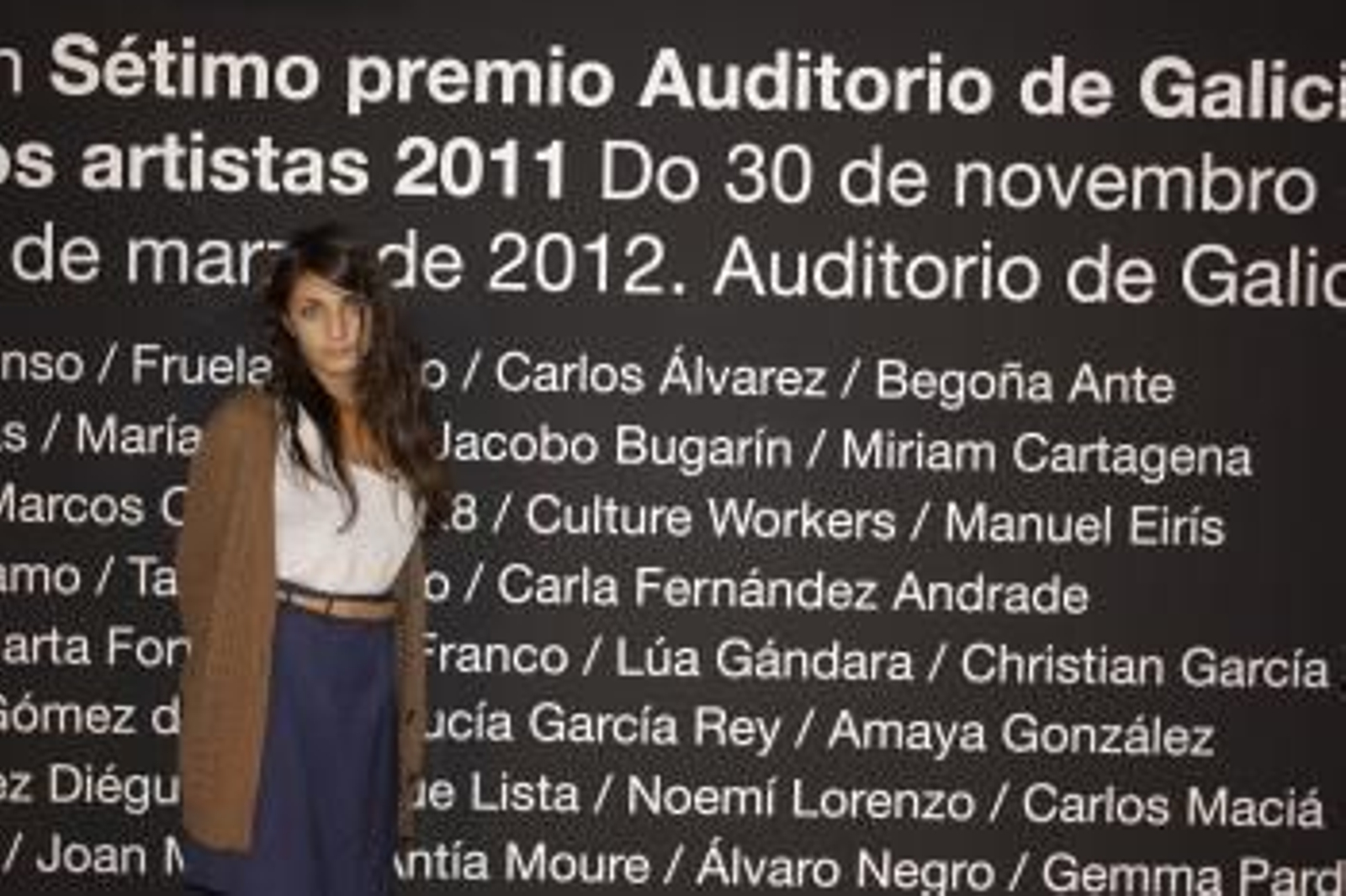 Carla Andrade en la Exposición Auditorio de Galicia.