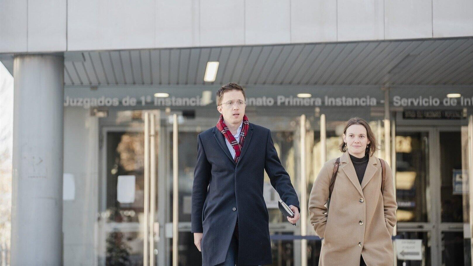 Errejón a la salida de los juzgados el pasado jueves (EP).