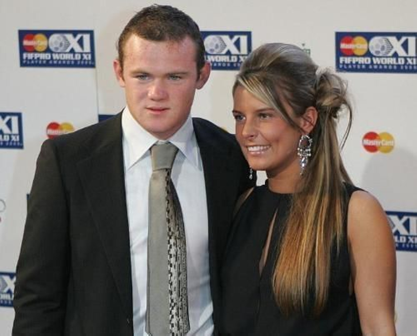 El delantero con su novia Coleen McLoughlin