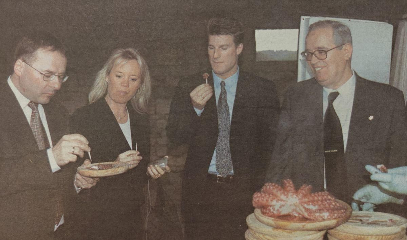 Michael Laudrup, en el centro de la imagen.