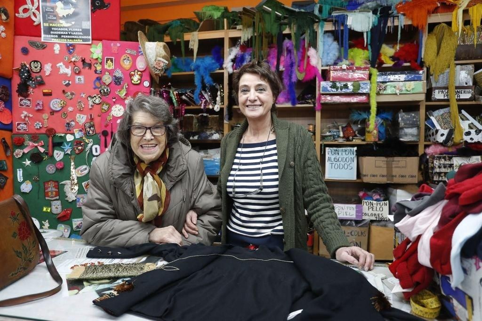 Ermitas Tizón, 'Pituca', cofundadora de Saldaña, con su hija Mauxi.