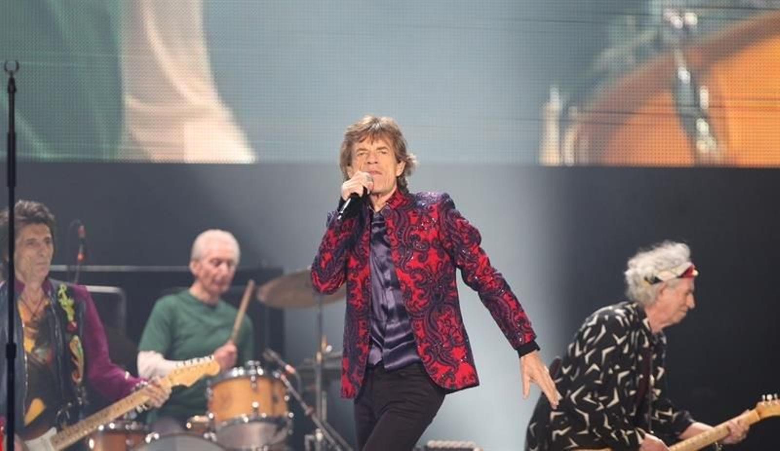 Los Rolling Stones en su concierto en México