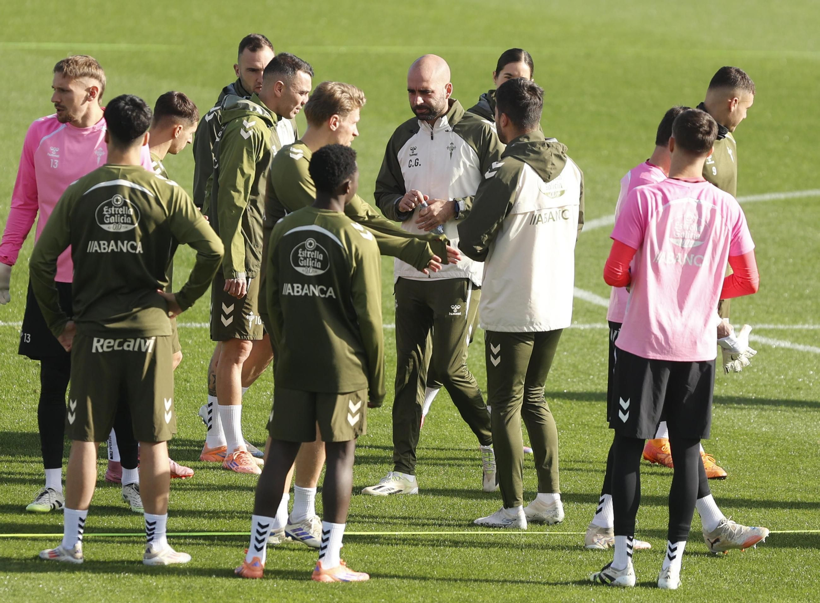 Galería | El Celta entrena en Afouteza antes del partido contra el Barcelona