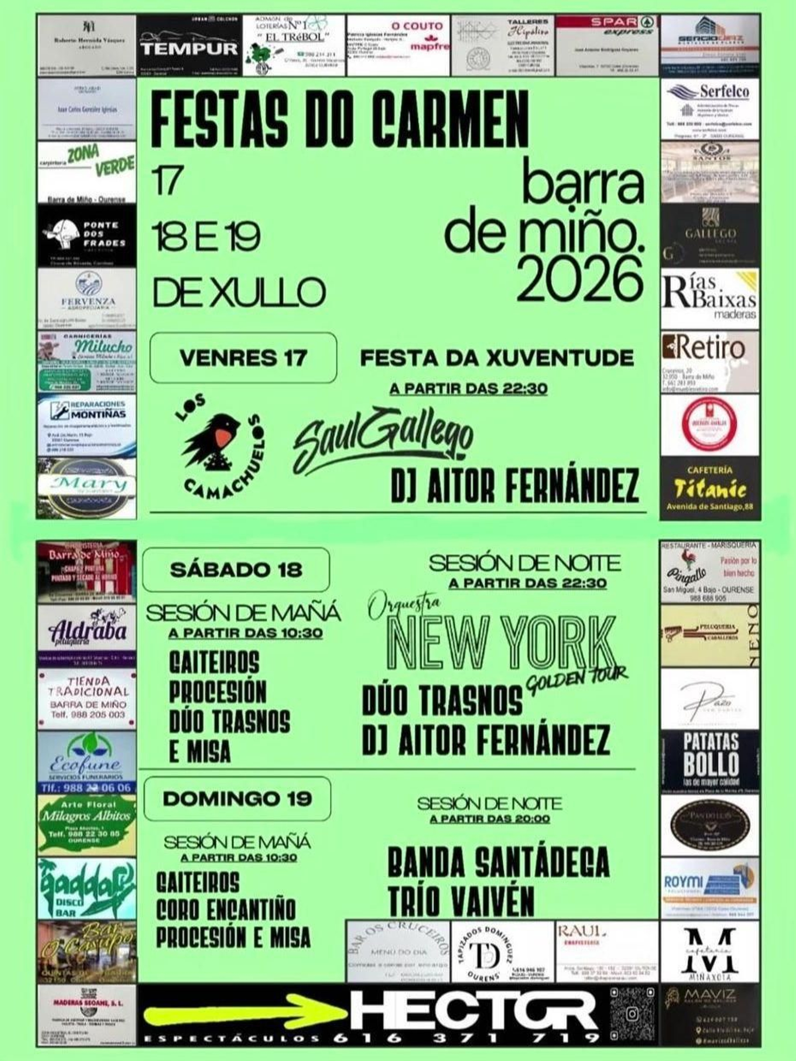 Festas do Carmen, en Barra do Miño