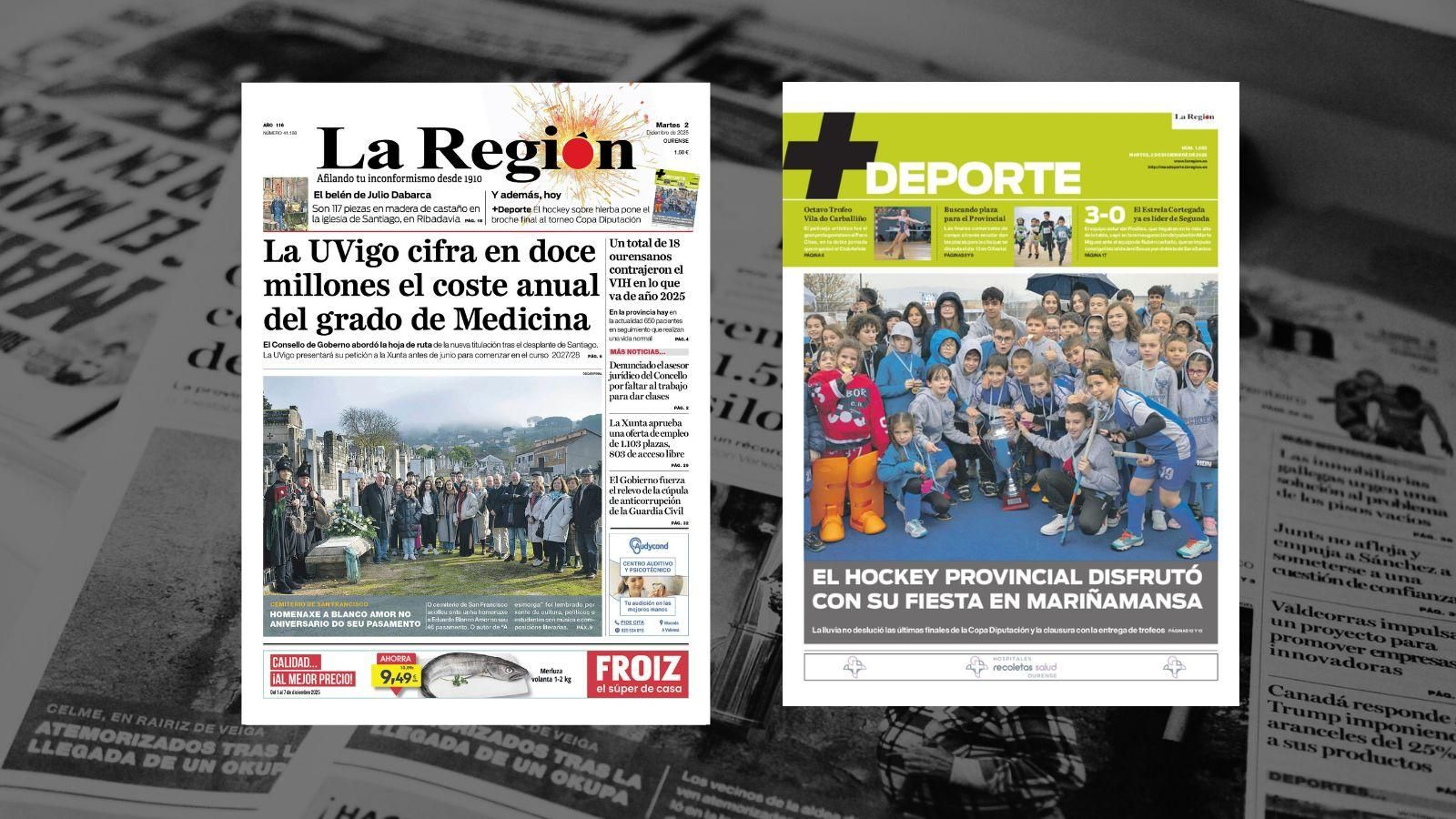 Las portadas de La Región