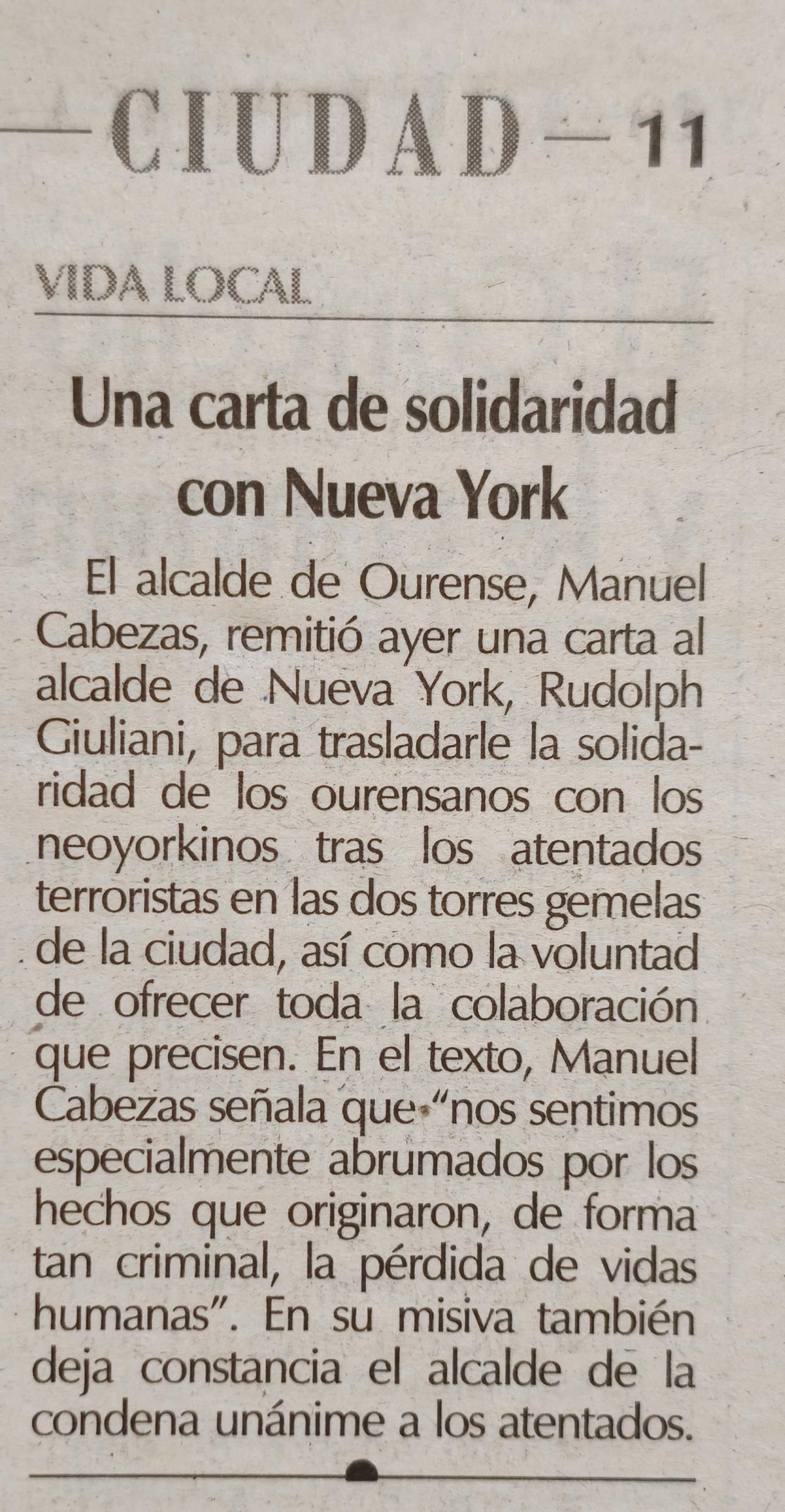 22 septiembre 2001.