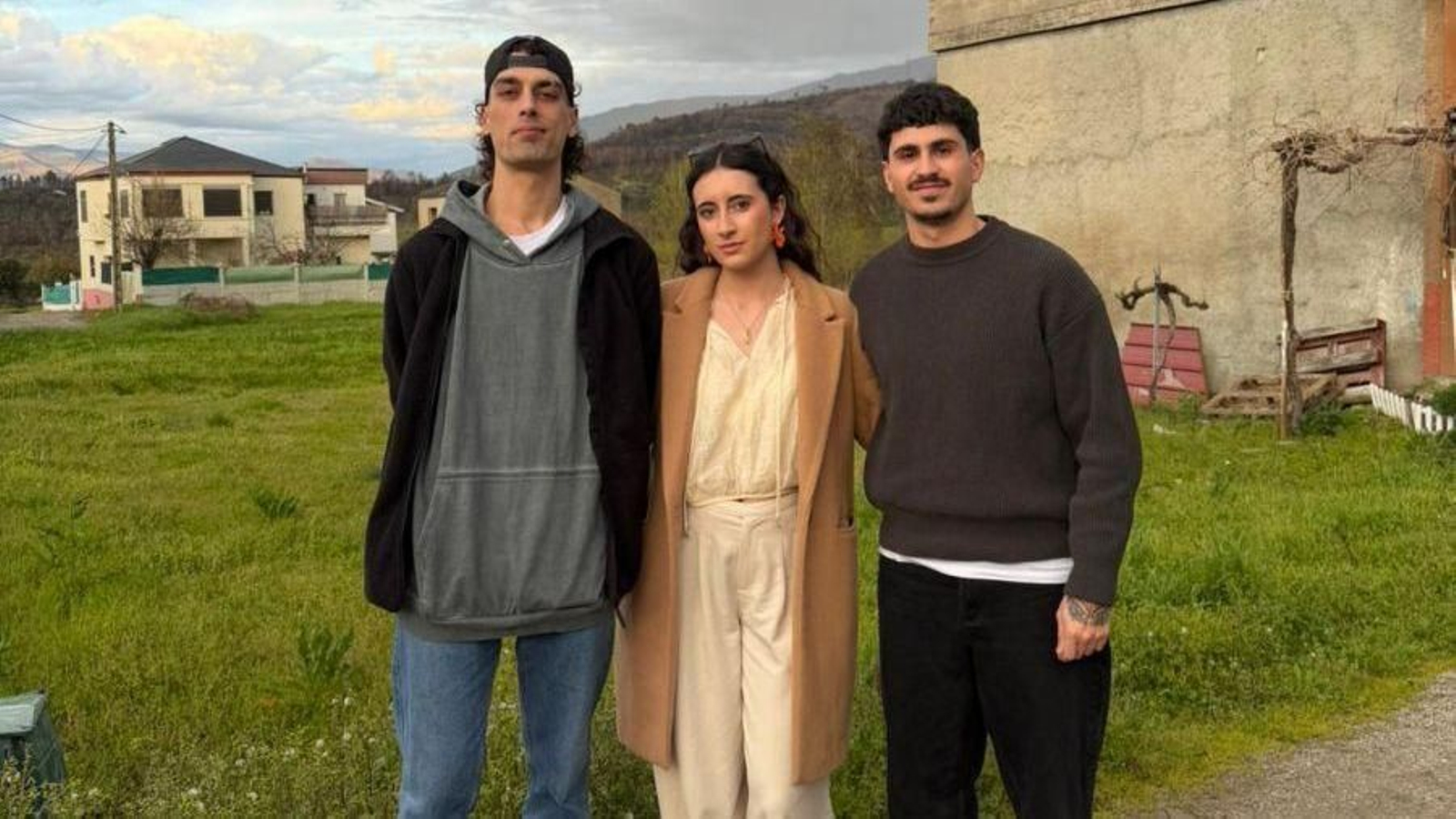 David, Sandra y Bruno, impulsores de la Festa do Xarrete.