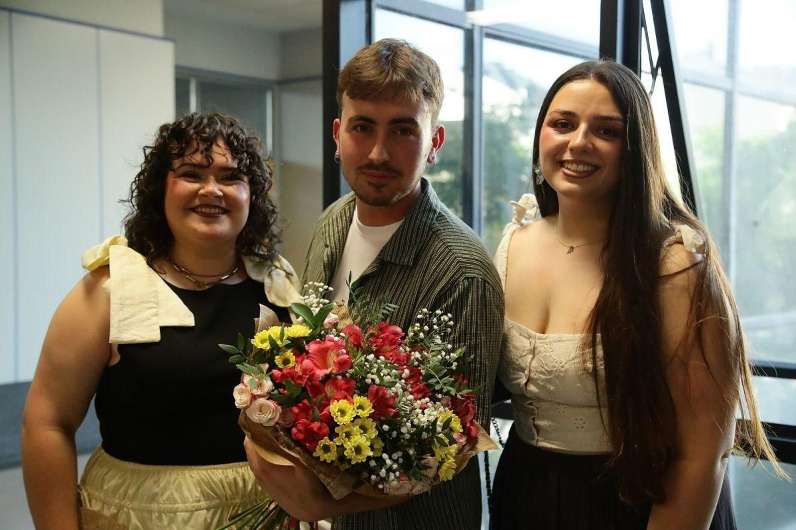 Raquel, Manuel y Ainhoa.