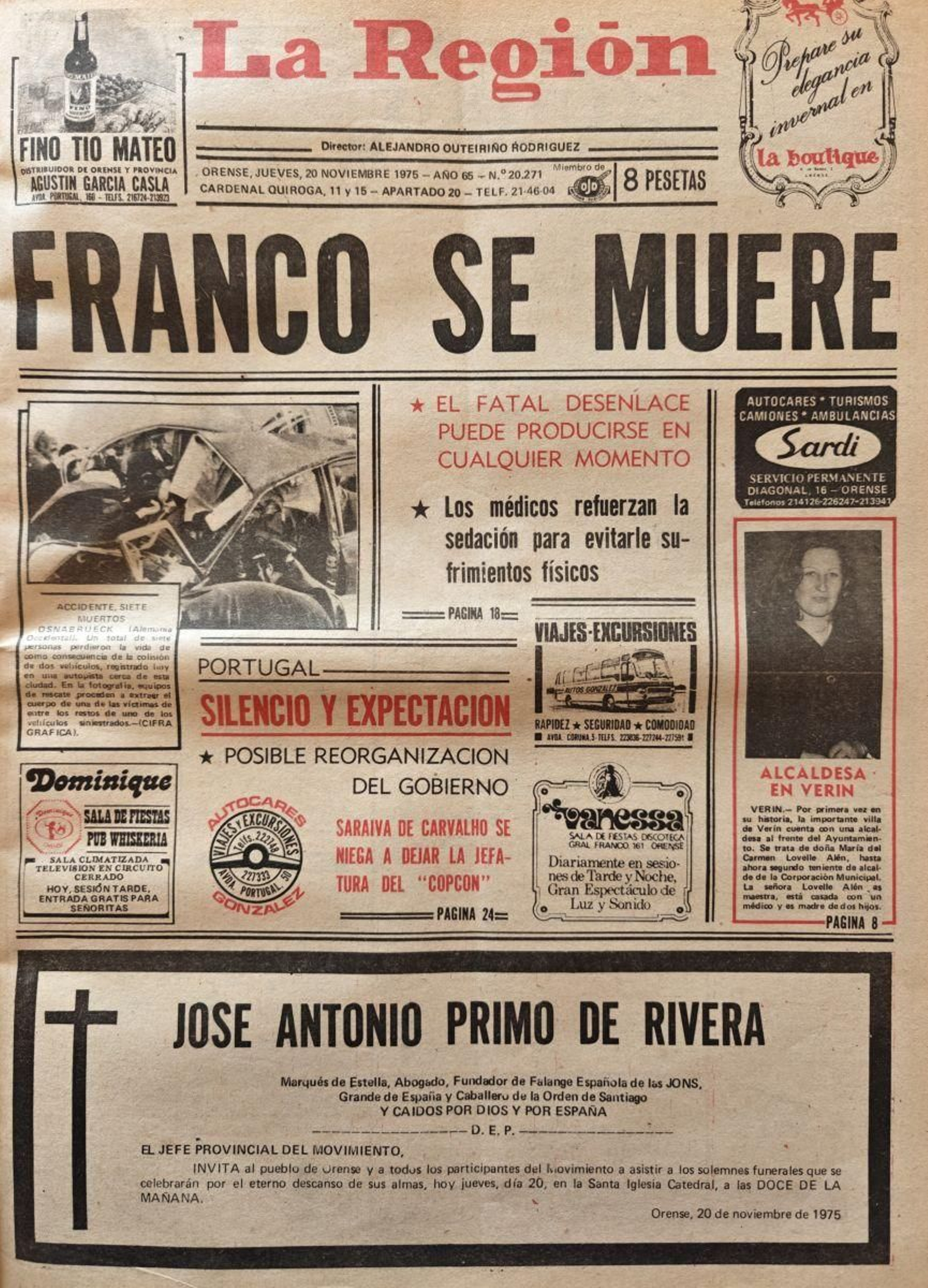 Primera página de 1975.