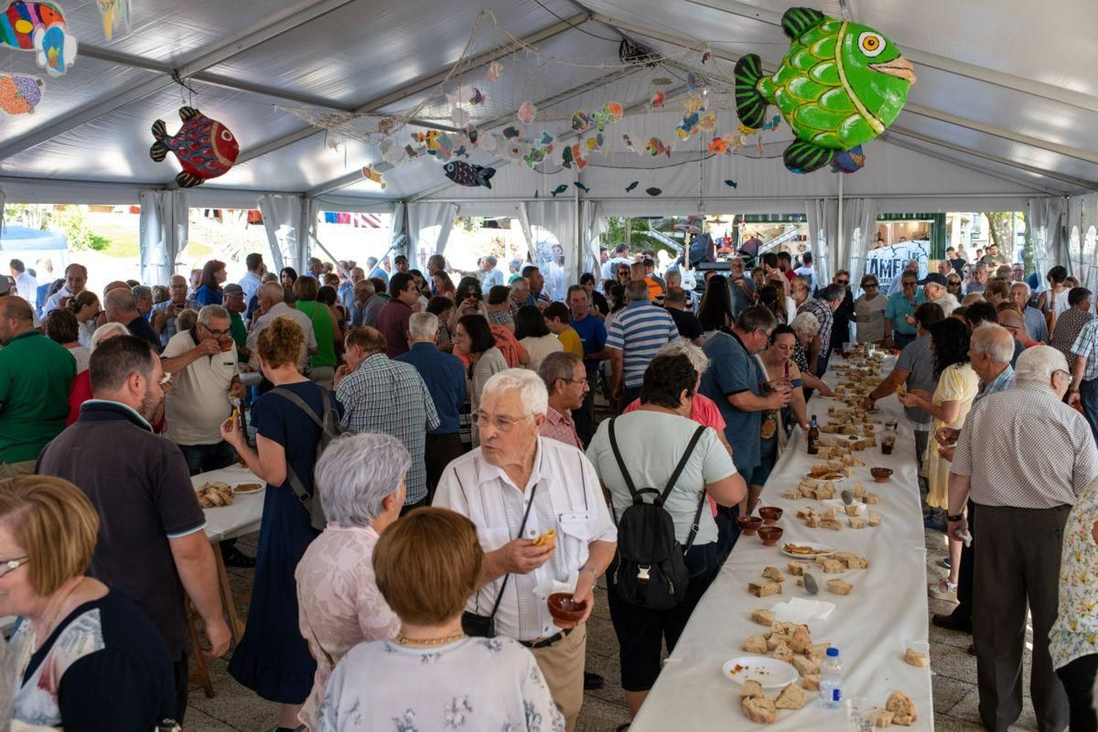 Asistentes a la Festa do Peixe el pasado año.