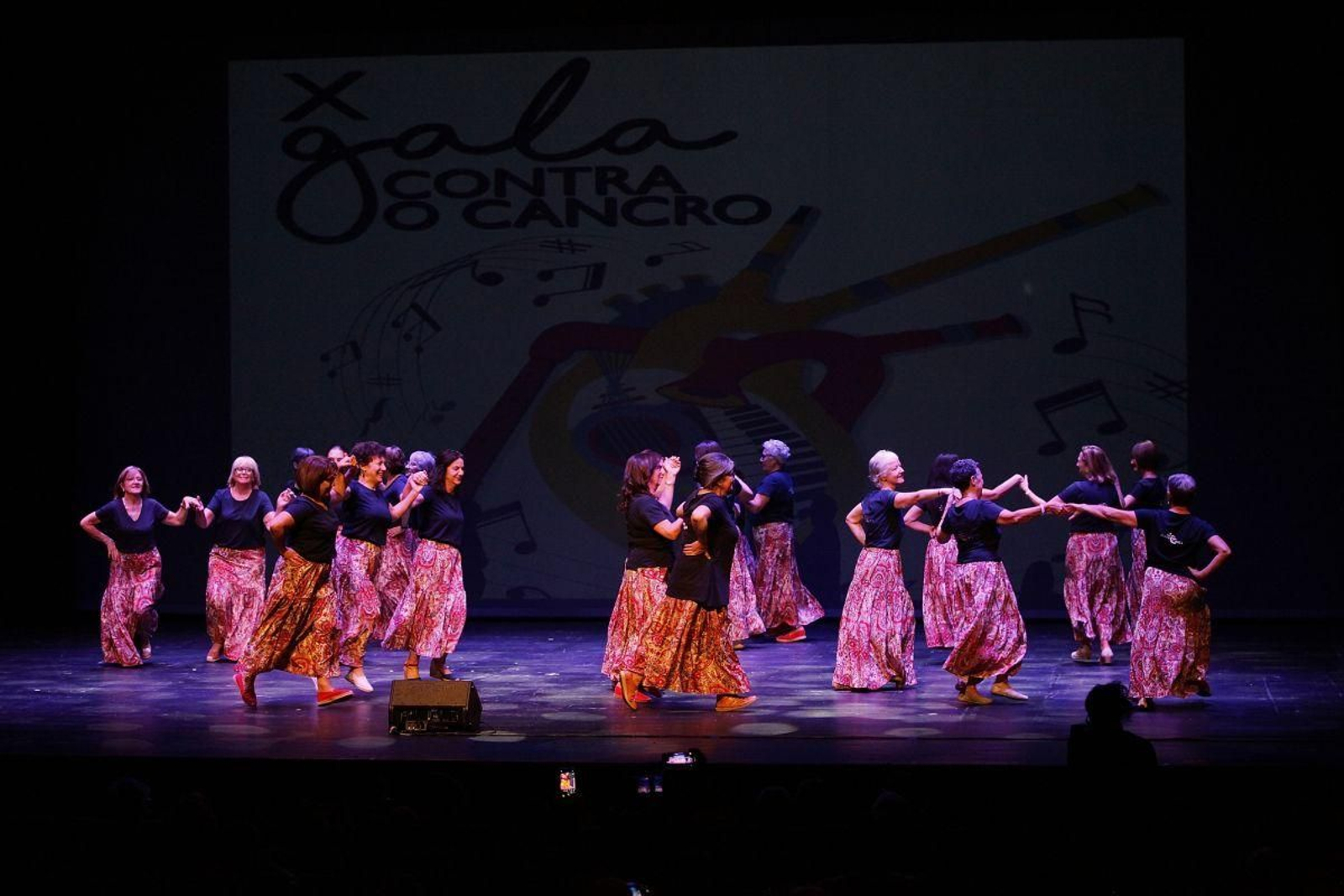 Una de las actuaciones, de Dantzari, en la gala.