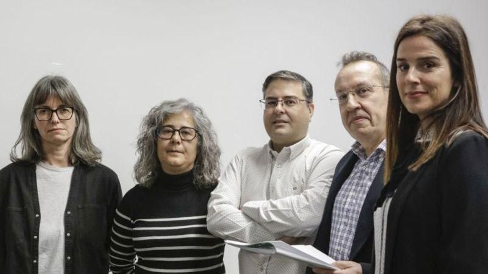 Representantes de los sindicatos.