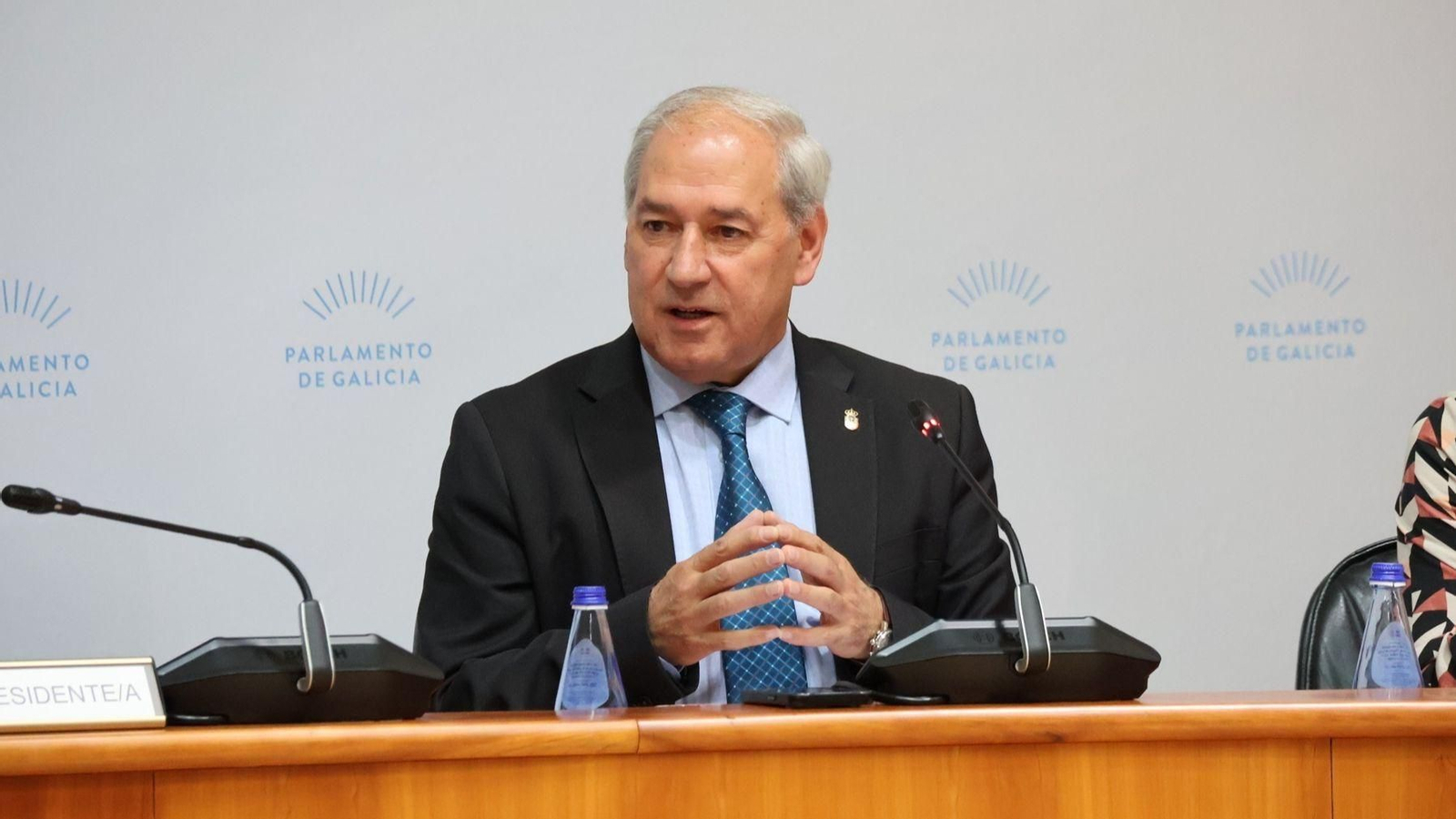 El presidente de la Diputación de Lugo, José Tomé, en el Parlamento.