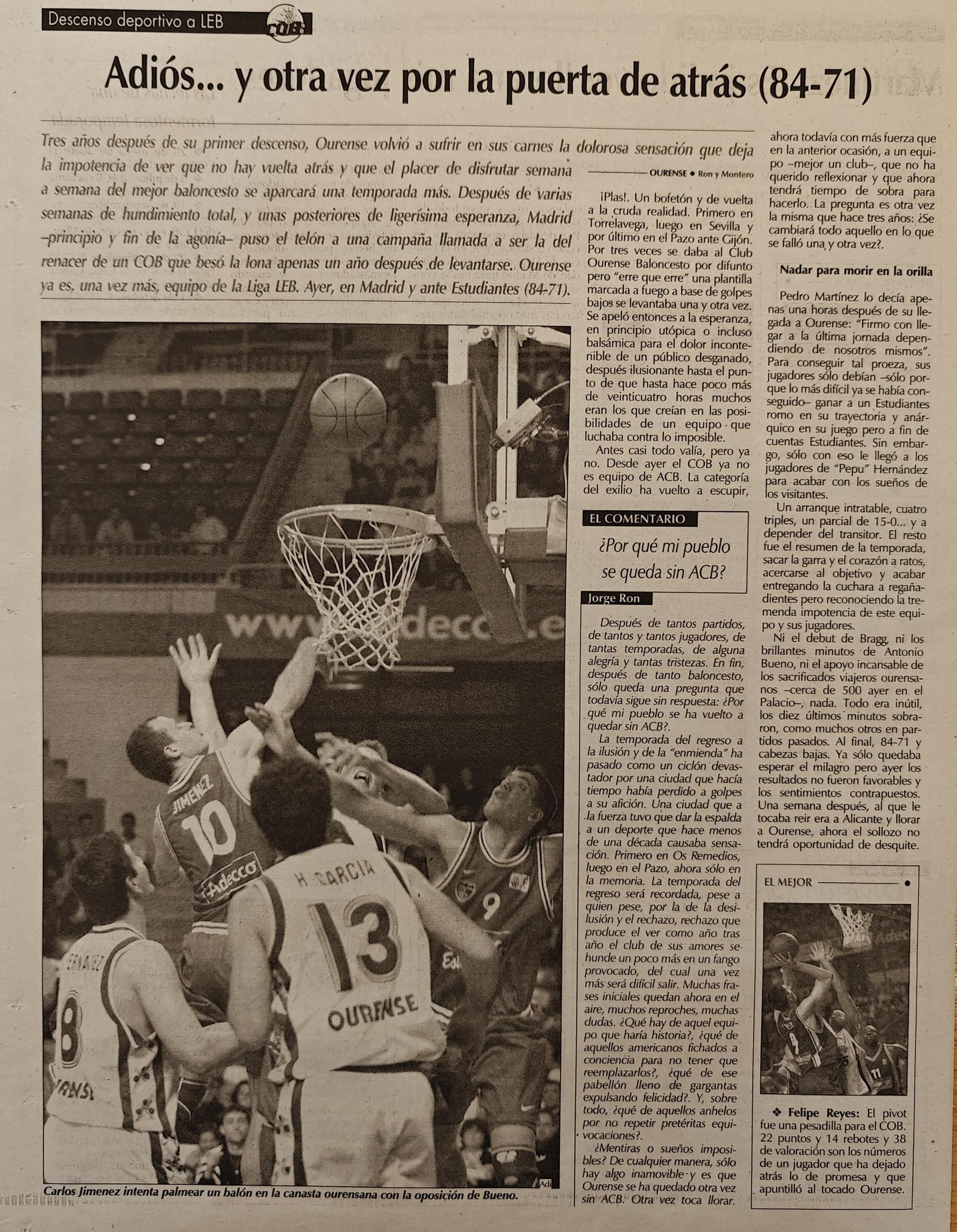 Titulares de La Región del 15 de mayo de 2001