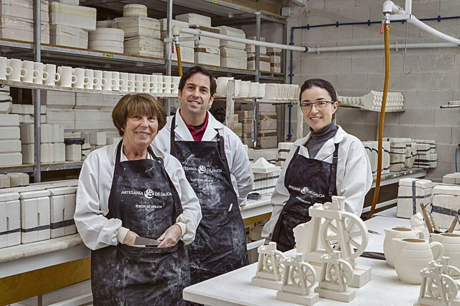 Responsables de Barreiros Artesanía.