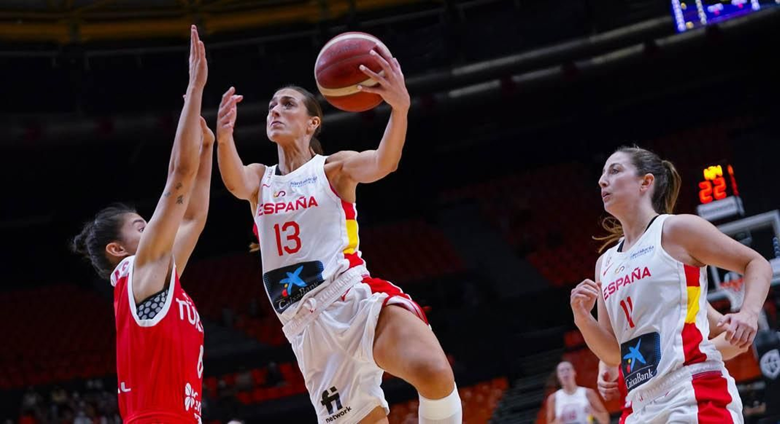 Tamara Abalde, en el partido que la selección española disputó ante Turquía el pasado jueves.