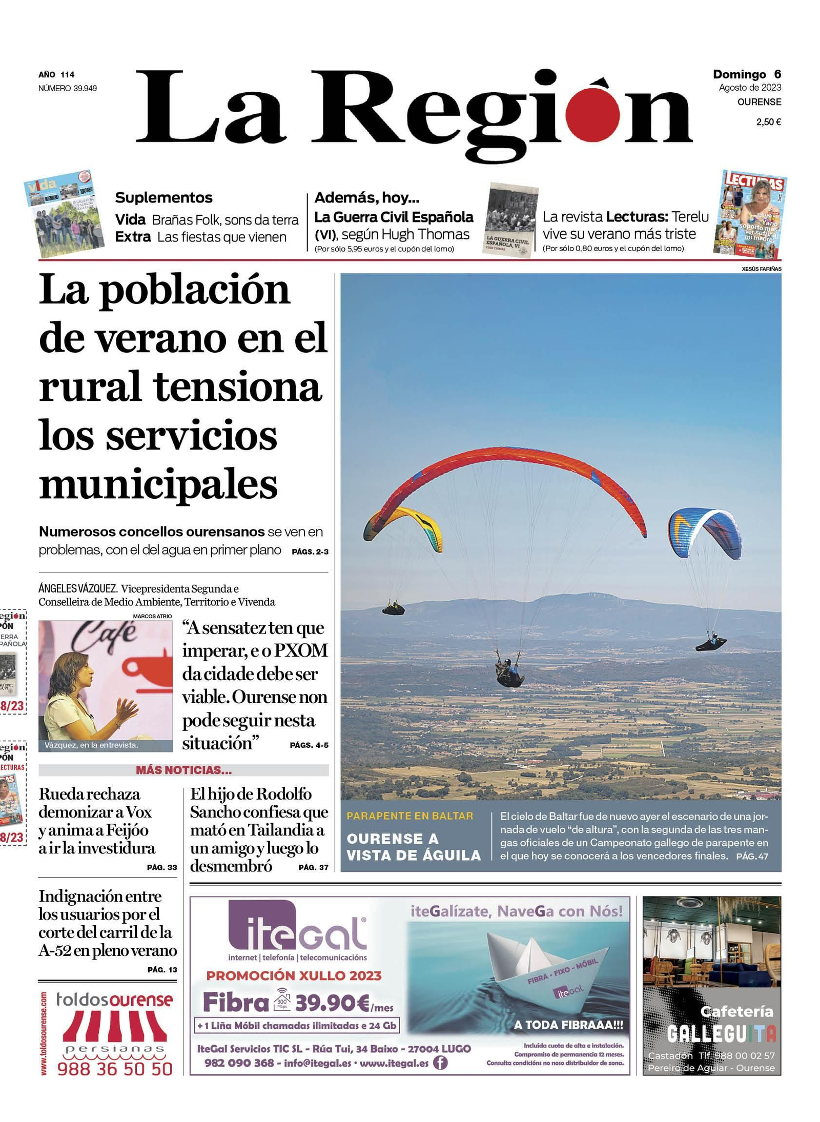 Portada del domingo.