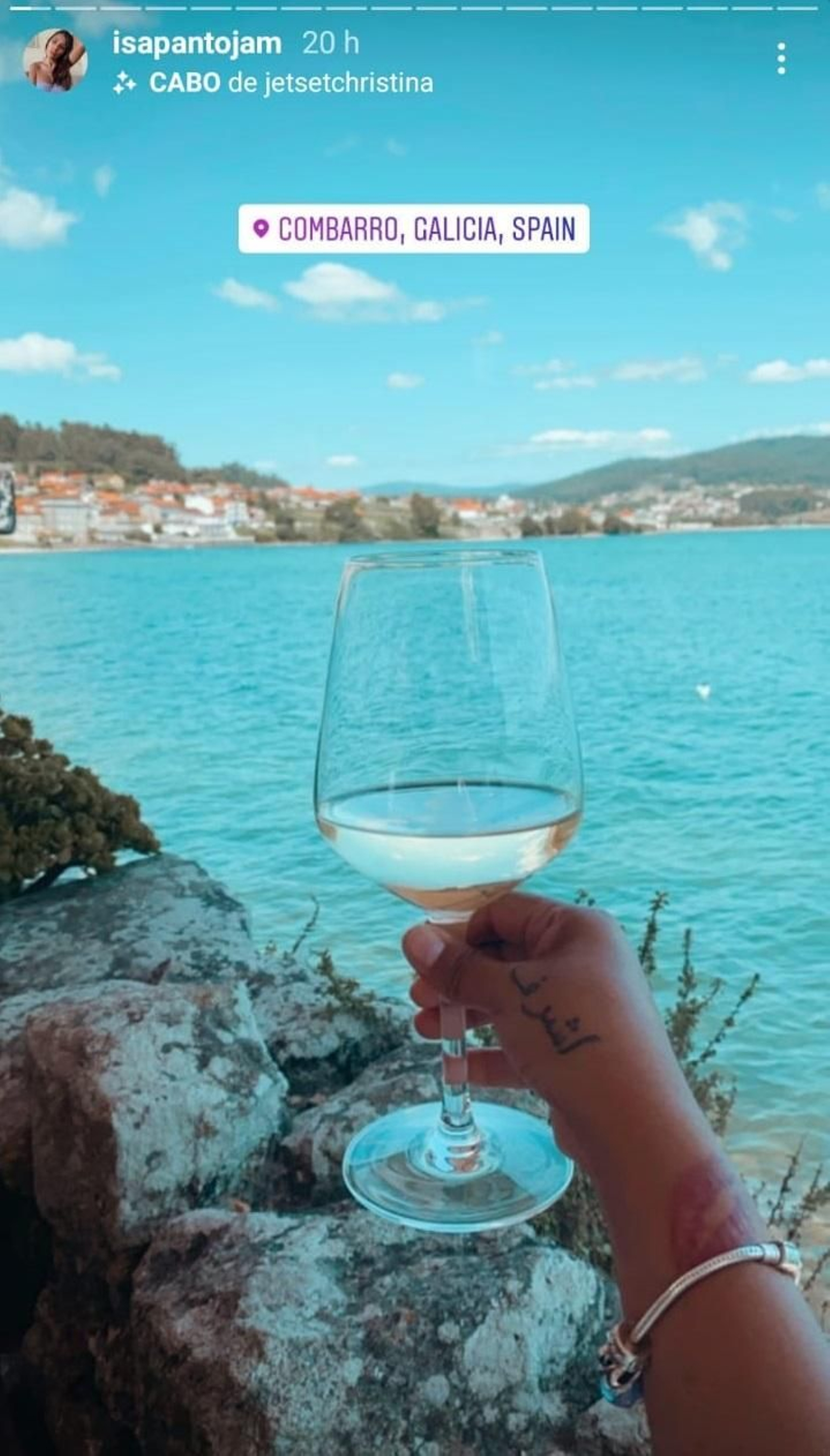 Isa Pantoja en Combarro.