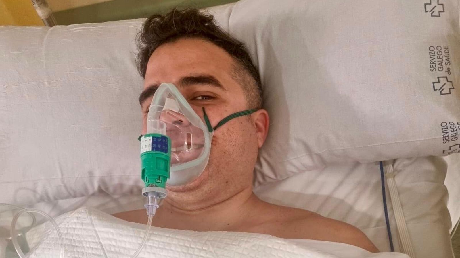 Luis Álvarez, paciente cubano, previo a su operación en el CHUO.