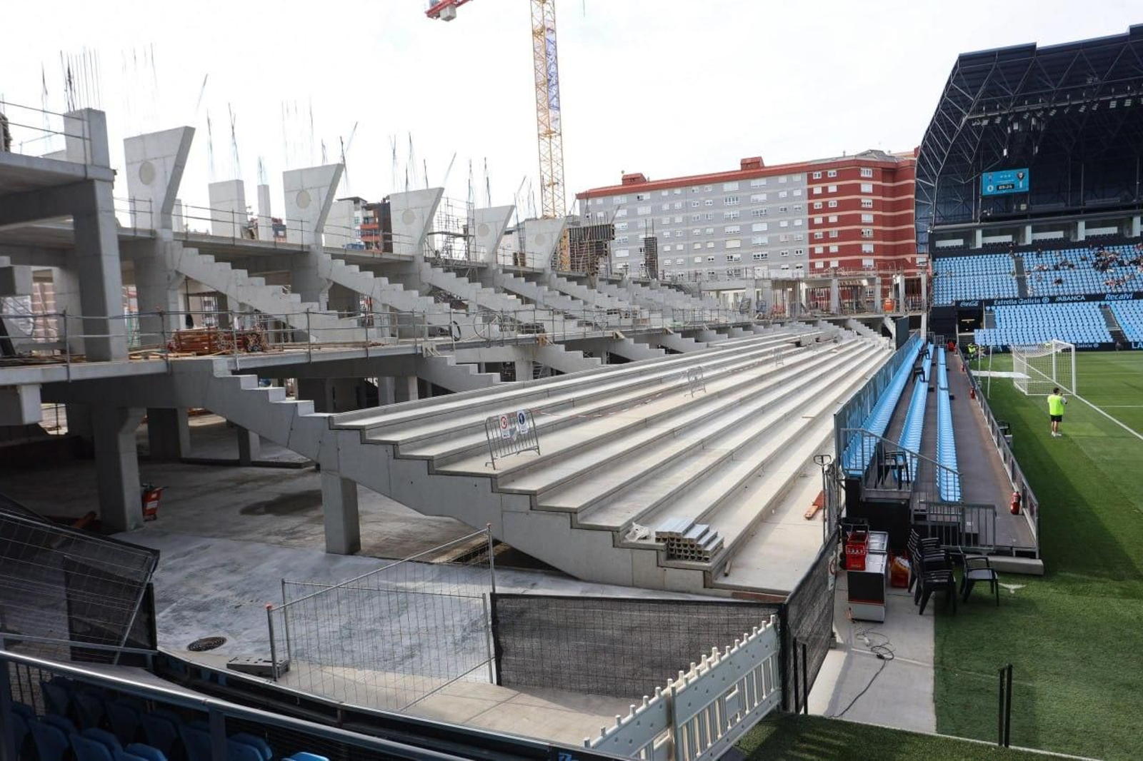 Galería | La nueva grada de Gol de Balaídos toma altura