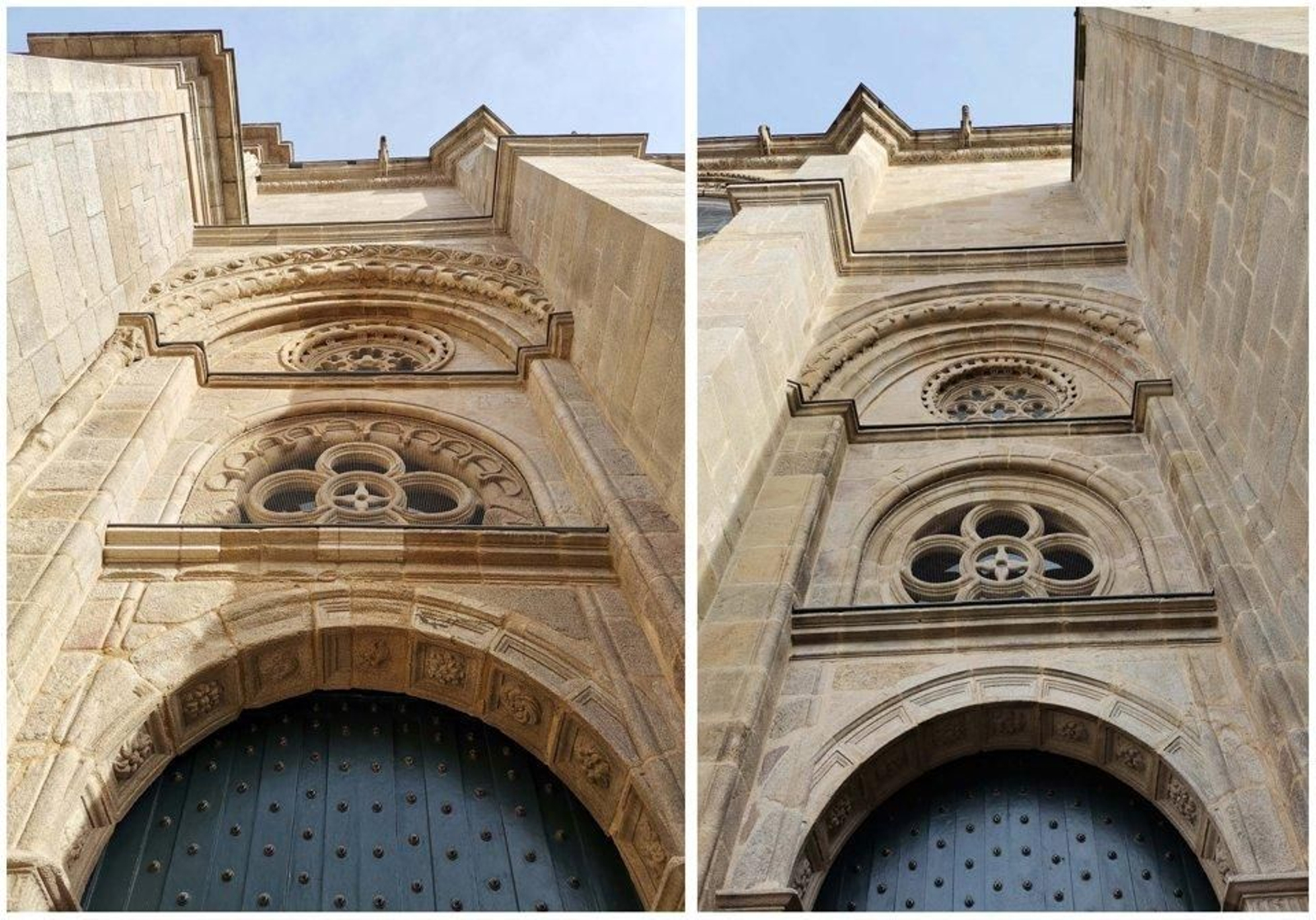 Fachada oeste de la Catedral de Ourense.