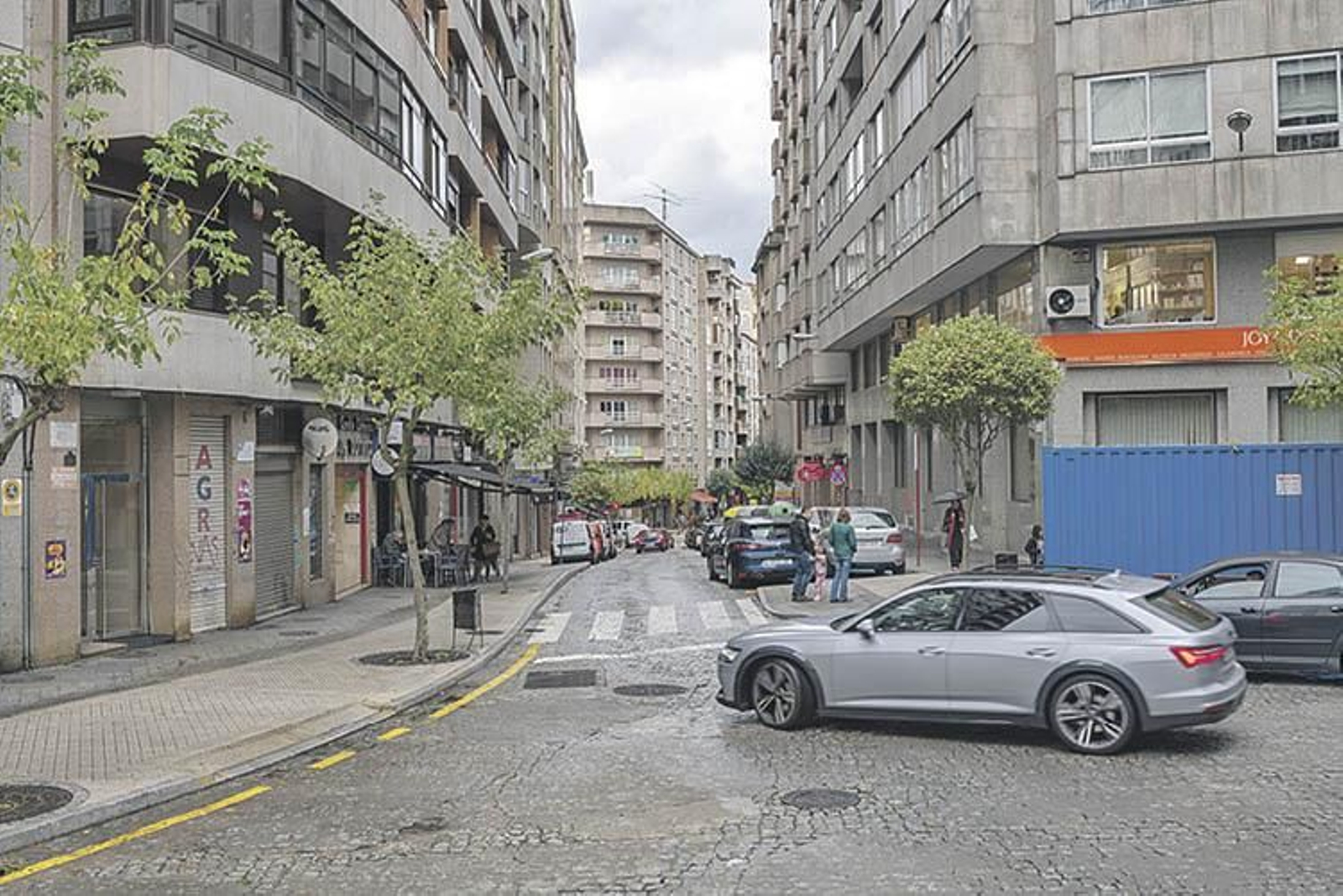 El tramo de Valle Inclán entre Bedoya y la plaza de los Ramones será cortado. ÓSCAR PINAL