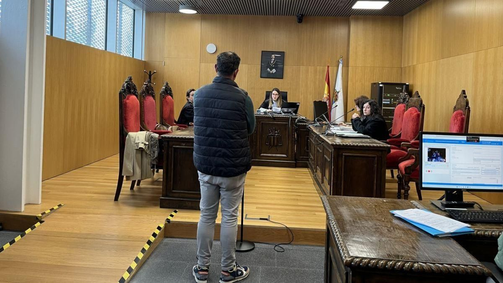 José Ángel C.B., en el juicio por las lesiones a su exmujer.