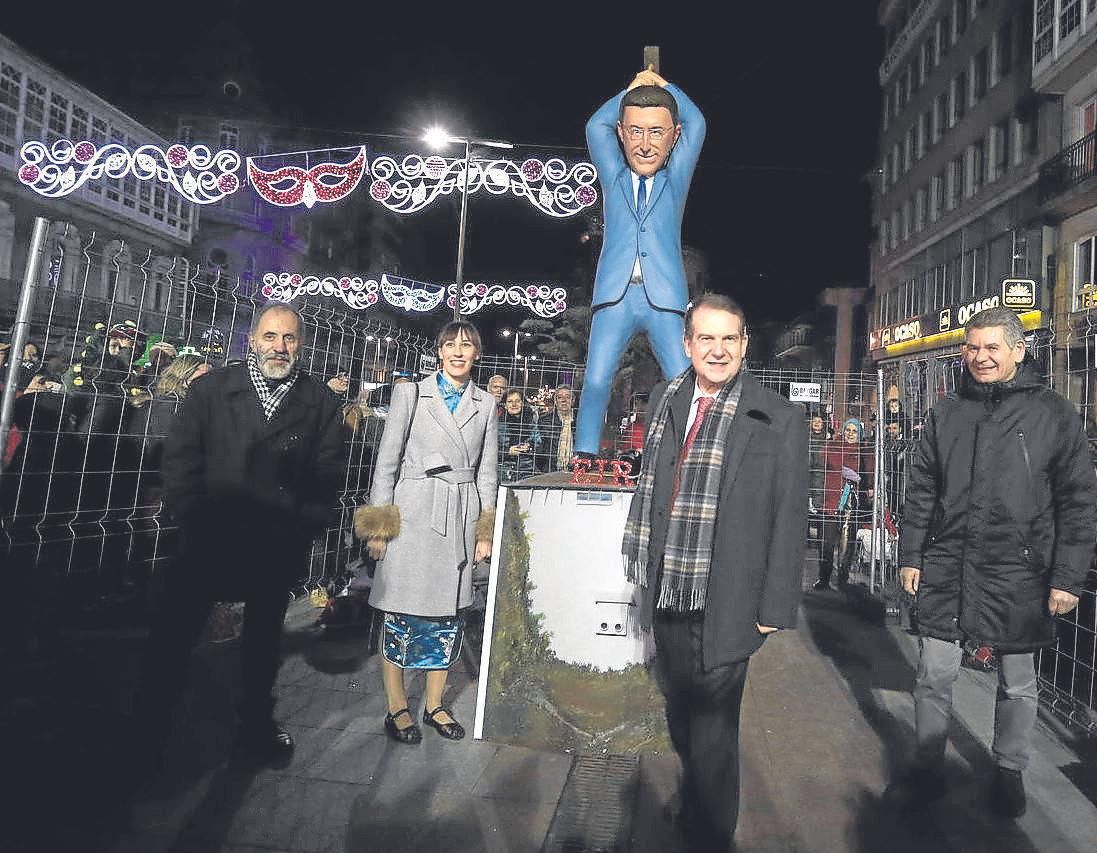 El alcalde, Abel Caballero, en la Entronización do Meco del pasado año.