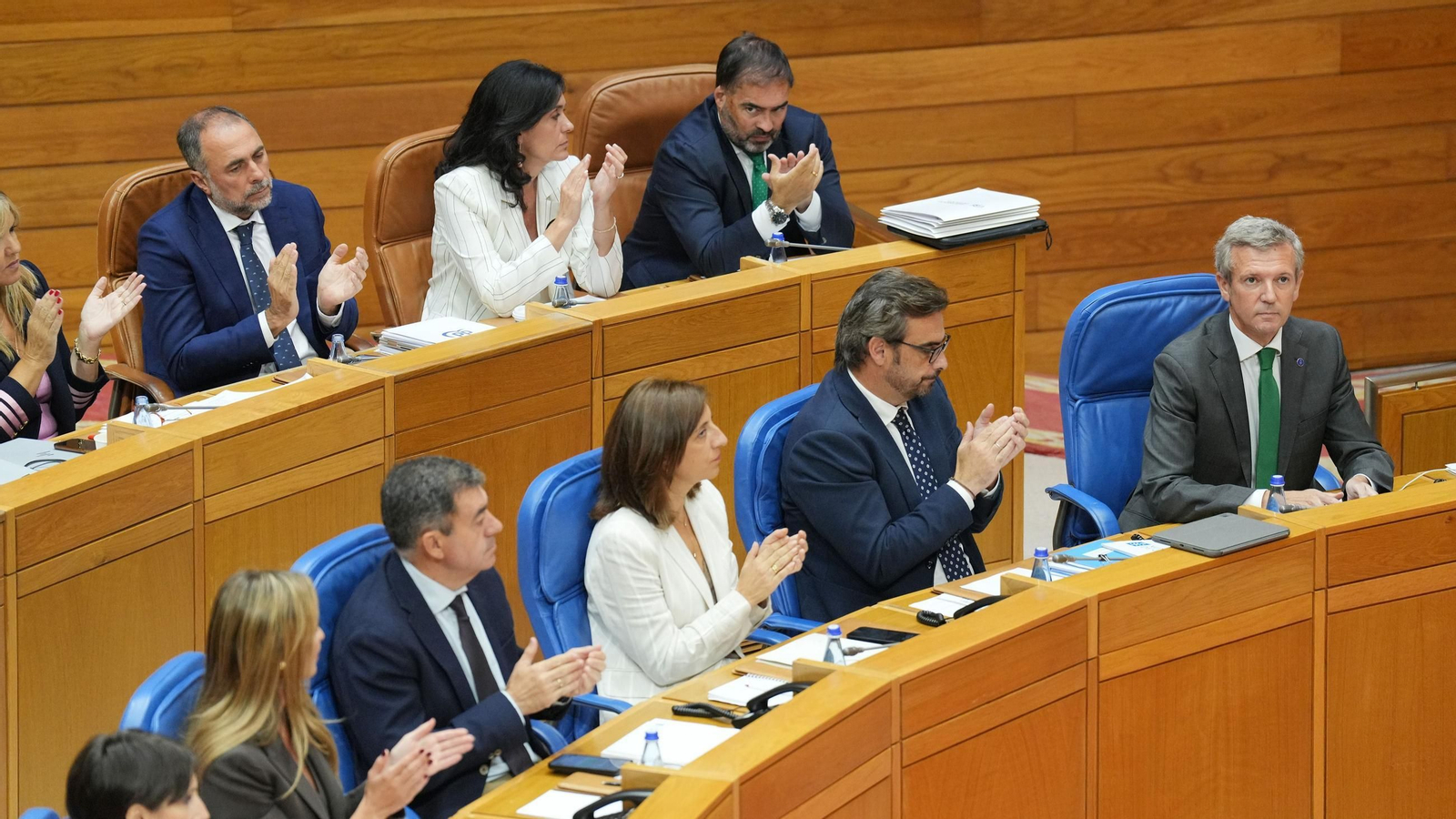 El presidente de la Xunta de Galicia, Alfonso Rueda, comparece en el Parlamento gallego