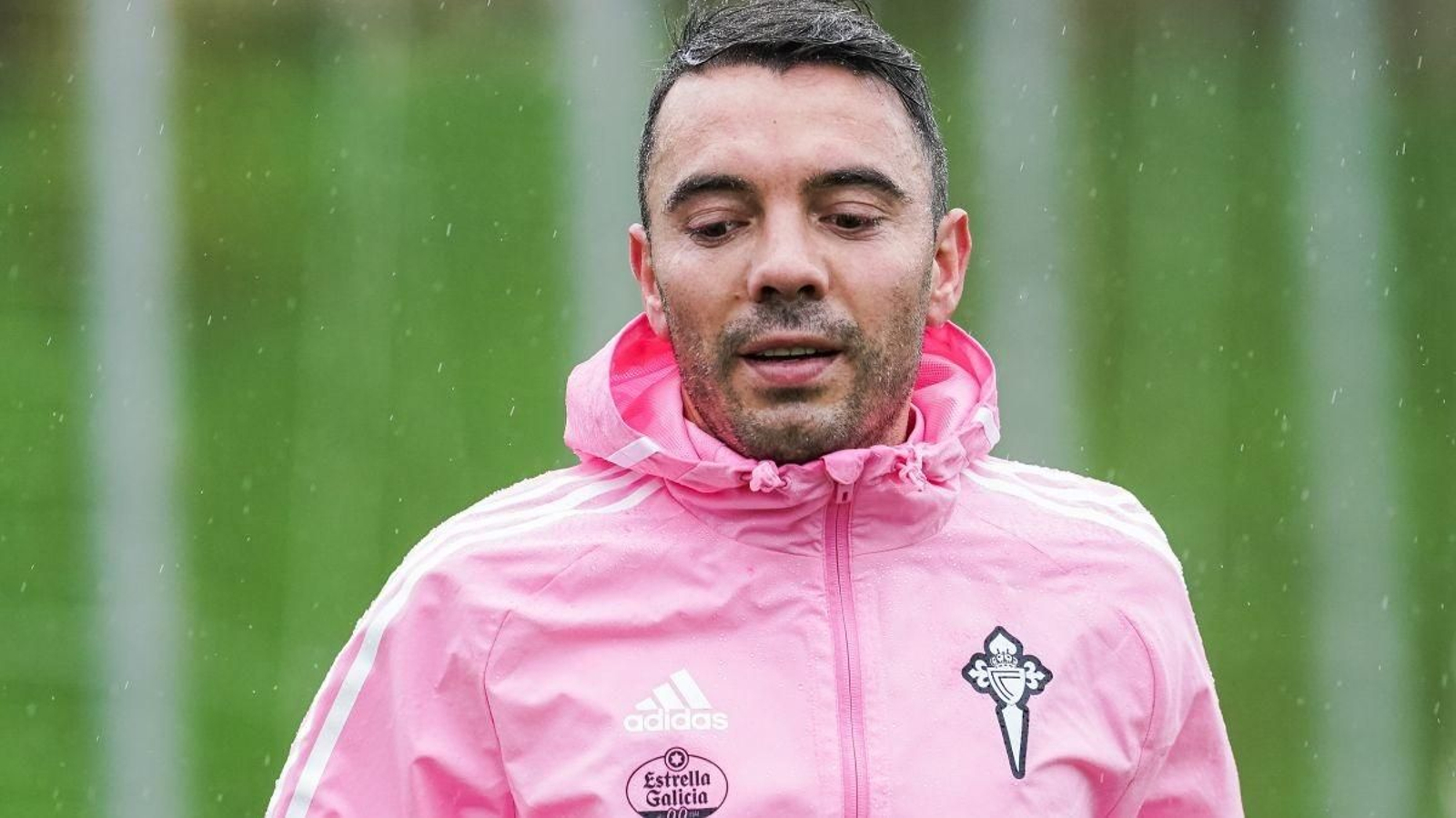 Iago Aspas, ayer en Mos.