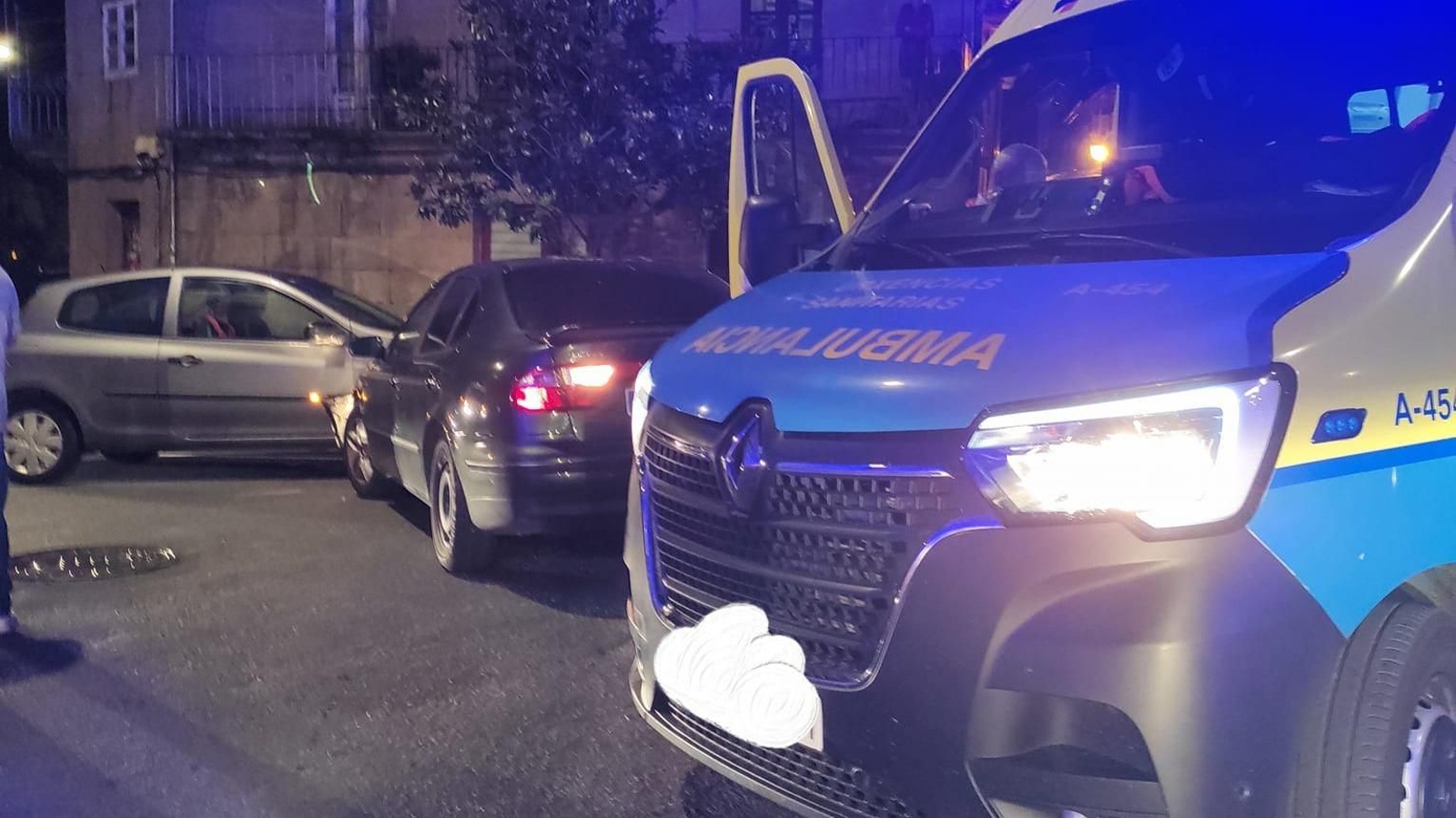 Accidente de tráfico en Allariz (Protección Civil de Allariz).