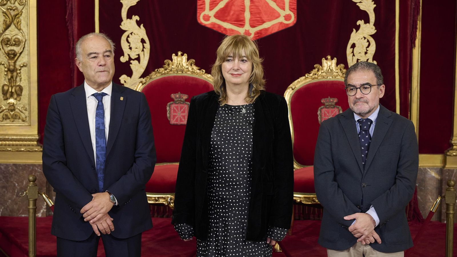 Ana Ollo con los representantes de Castilla y León