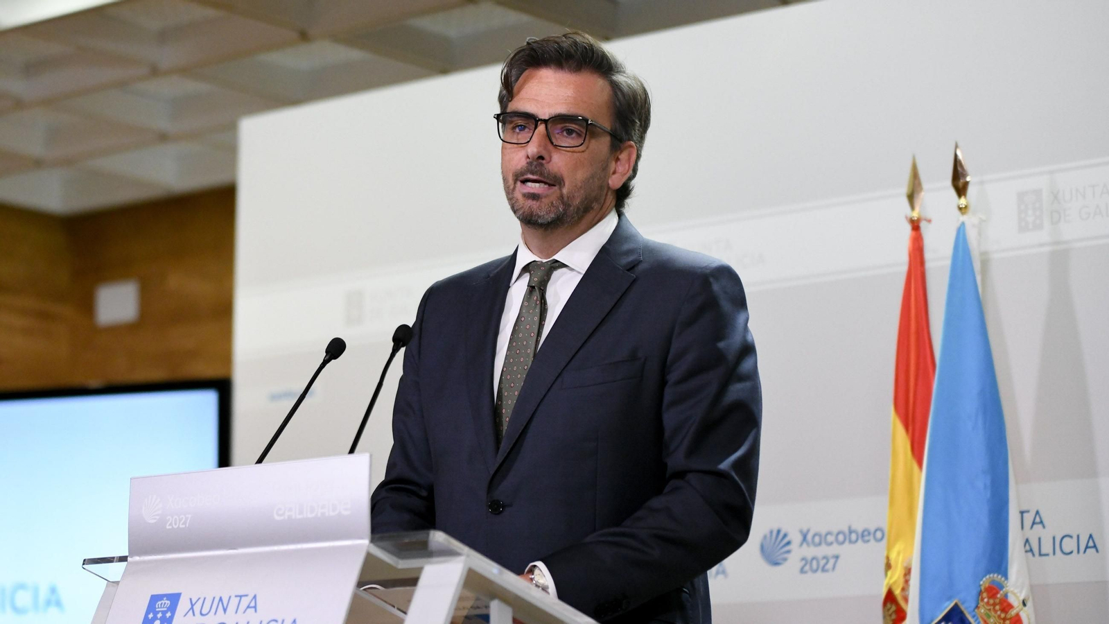 El conselleiro de Presidencia, Diego Calvo