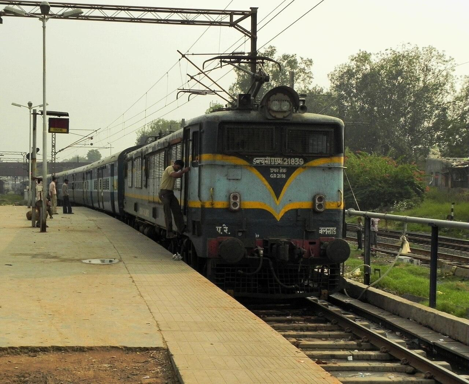 Un tren en India