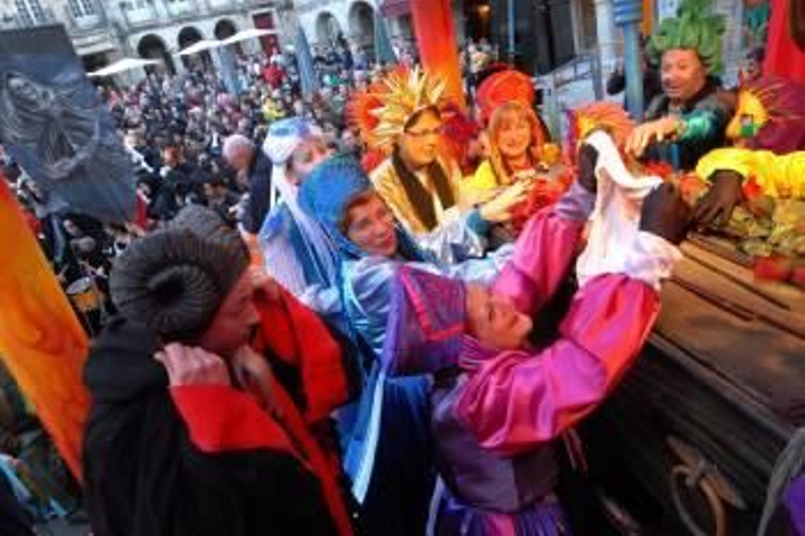 El sepelio del Deus Momo.